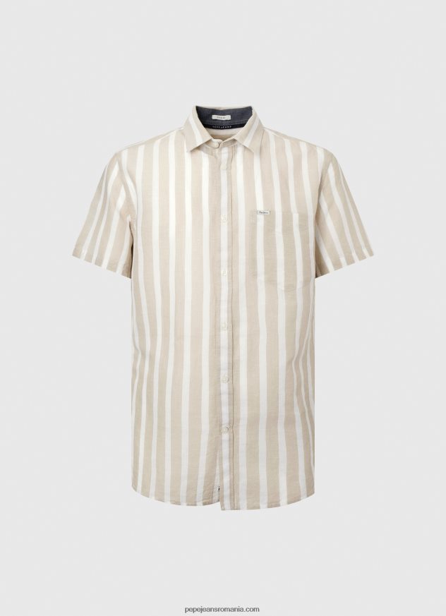 cămașă latimer cu mânecă scurtă bărbați Pepe Jeans malţ 6Z0R461061
