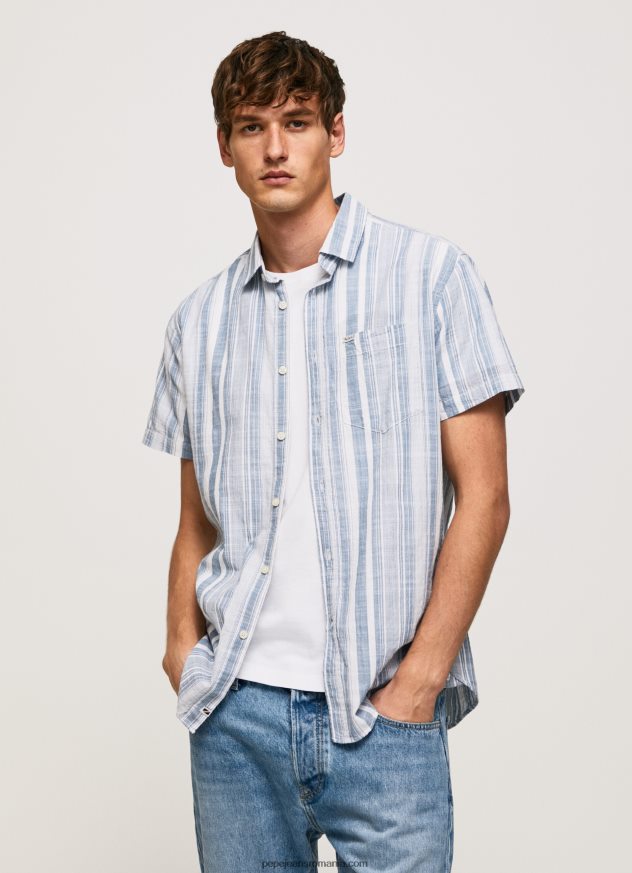 cămașă în dungi Luther slim fit bărbați Pepe Jeans jarman 6Z0R461056
