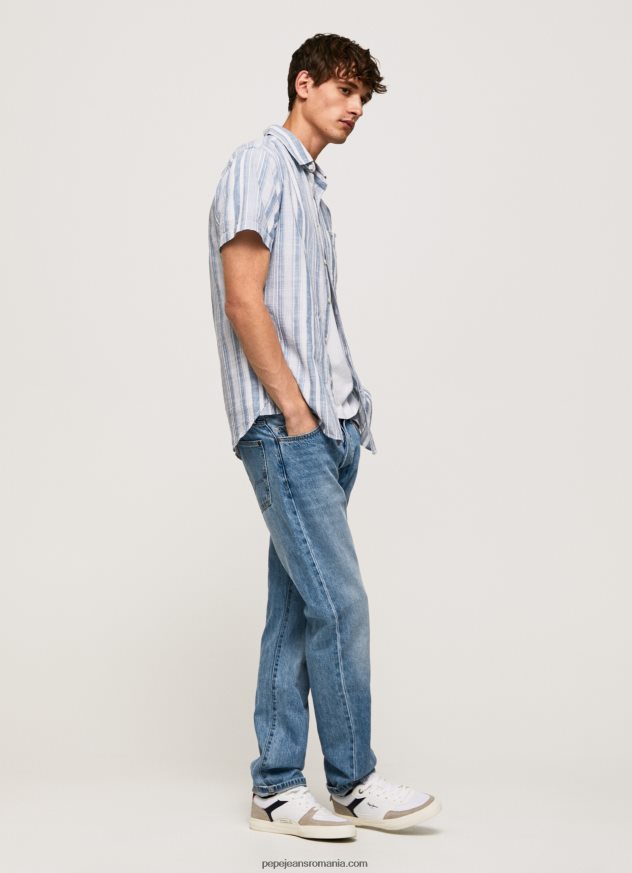 cămașă în dungi Luther slim fit bărbați Pepe Jeans jarman 6Z0R461056