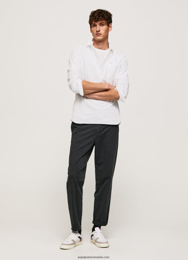 cămașă oxford lawson cu formă regulată bărbați Pepe Jeans alb 6Z0R461044