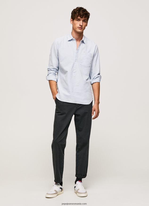 cămașă oxford lawson cu formă regulată bărbați Pepe Jeans albastru înălbitor 6Z0R461052