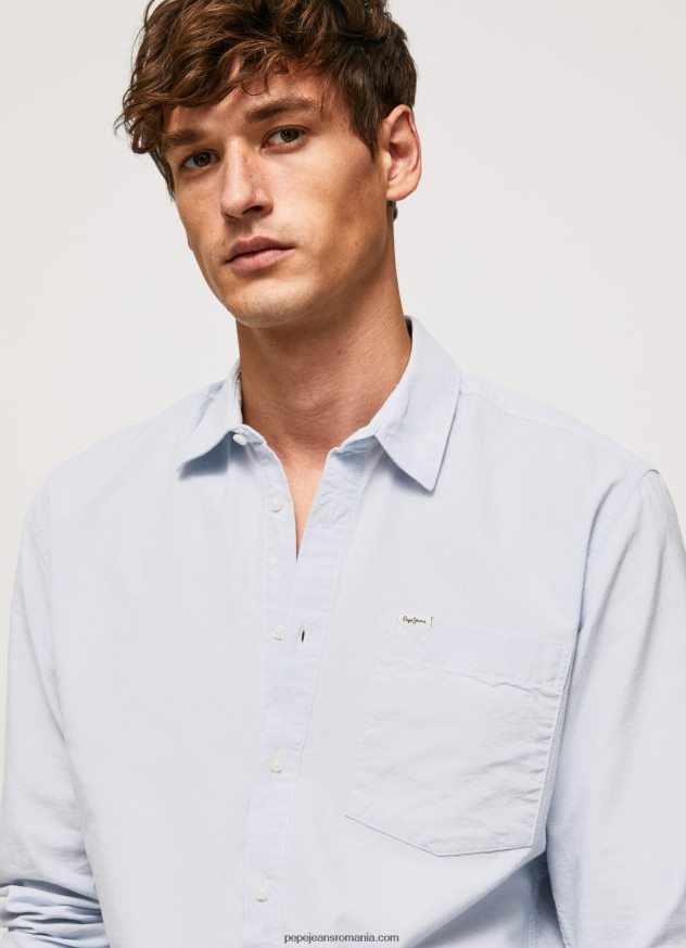 cămașă oxford lawson cu formă regulată bărbați Pepe Jeans albastru înălbitor 6Z0R461052