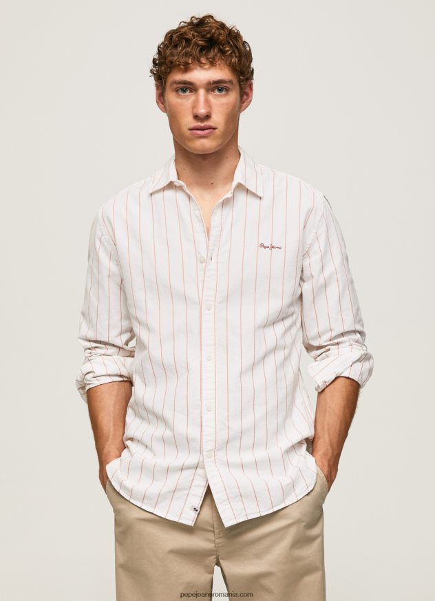 cămașă oxford lynton cu ajustare regulată bărbați Pepe Jeans alb 6Z0R461034