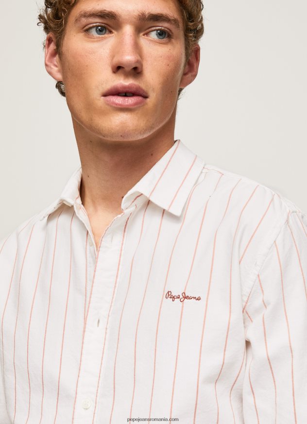 cămașă oxford lynton cu ajustare regulată bărbați Pepe Jeans alb 6Z0R461034