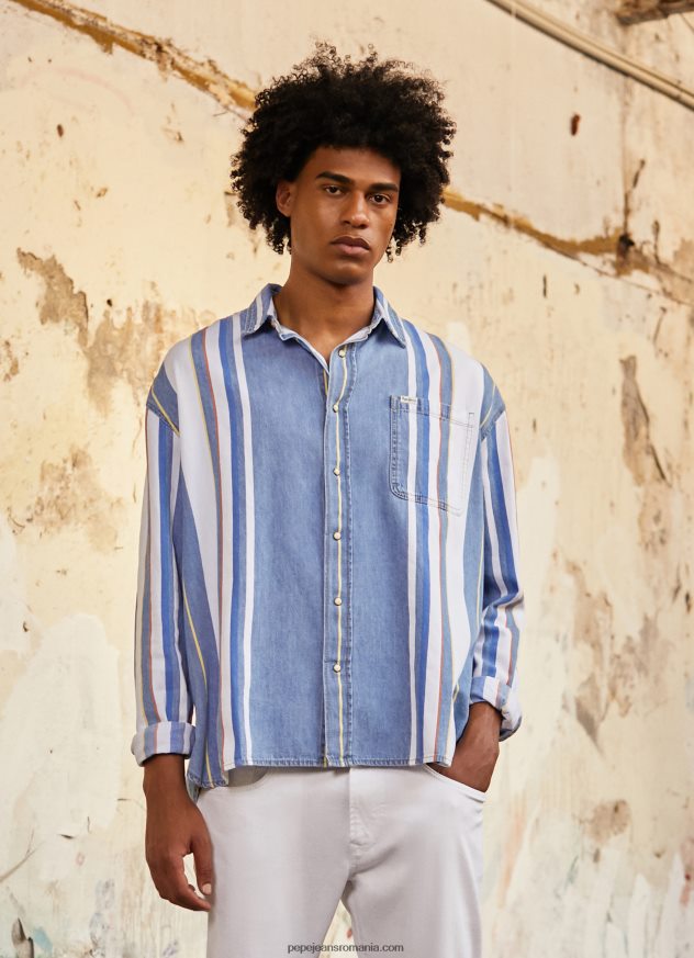 cămașă supradimensionată denim devon bărbați Pepe Jeans denim 6Z0R461021