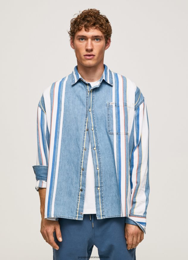 cămașă supradimensionată denim devon bărbați Pepe Jeans denim 6Z0R461021