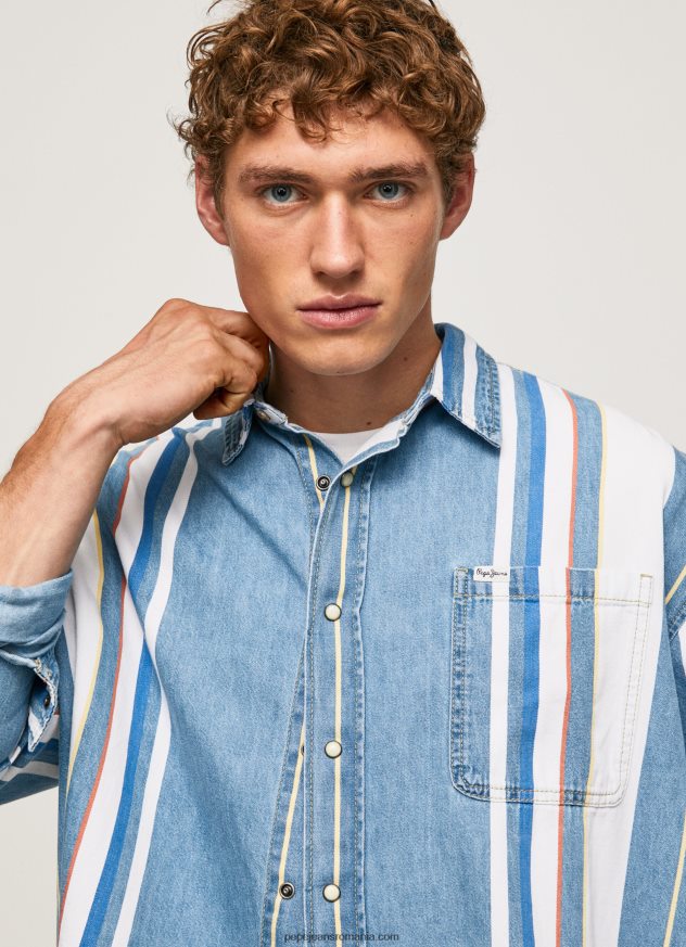 cămașă supradimensionată denim devon bărbați Pepe Jeans denim 6Z0R461021