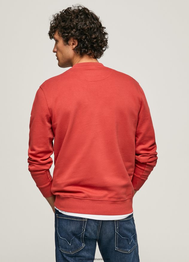 hanorac din bumbac imprimat cu logo bărbați Pepe Jeans studio roșu 6Z0R46906