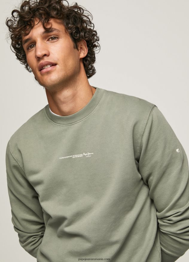 hanorac din bumbac imprimat cu logo bărbați Pepe Jeans turnare 6Z0R46908