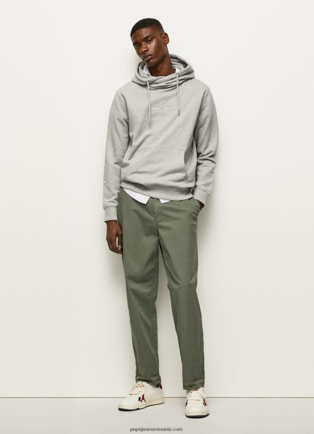 jumper cu logo de înaltă densitate bărbați Pepe Jeans marnă cenușie 6Z0R46904