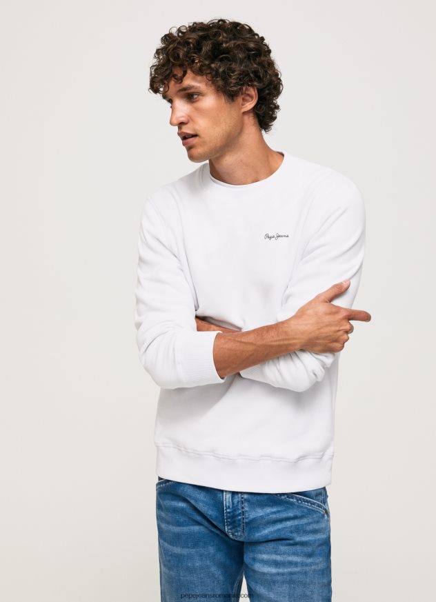jumper de imprimare foto bărbați Pepe Jeans alb 6Z0R46867