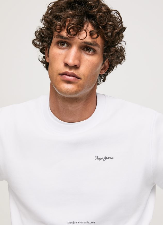 jumper de imprimare foto bărbați Pepe Jeans alb 6Z0R46867