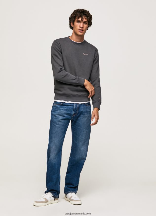 jumper de imprimare foto bărbați Pepe Jeans negru spalat 6Z0R46885