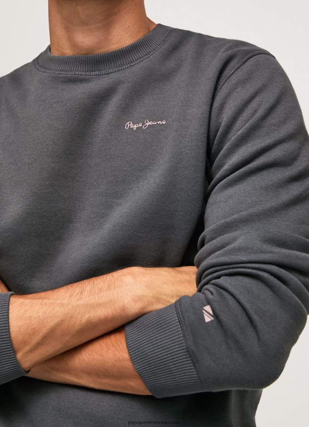 jumper de imprimare foto bărbați Pepe Jeans negru spalat 6Z0R46885