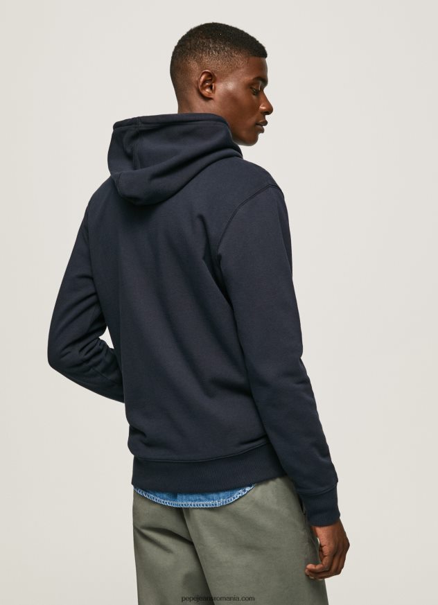 pulover cu fermoar cu imprimeu logo bărbați Pepe Jeans dulwich 6Z0R46905