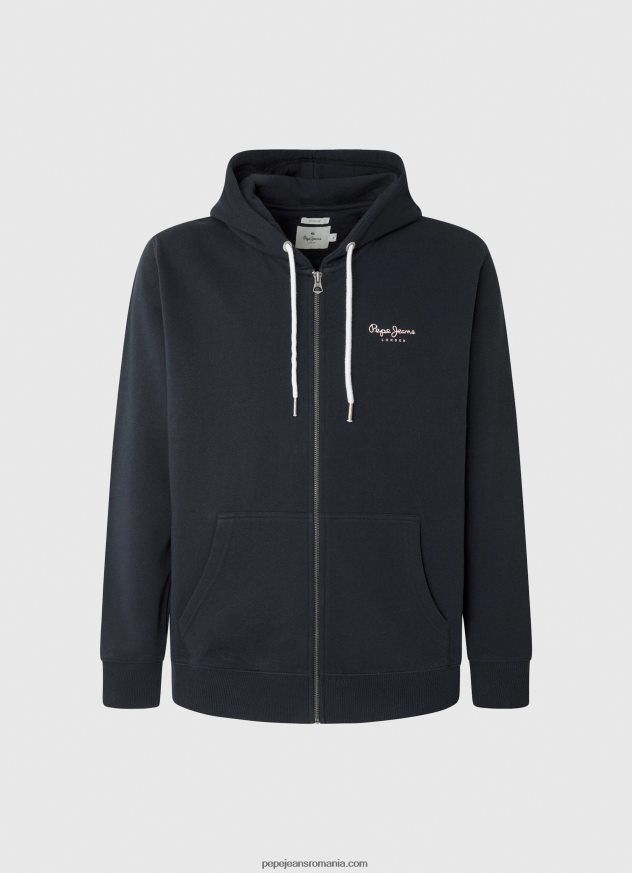 pulover cu fermoar cu imprimeu logo bărbați Pepe Jeans dulwich 6Z0R46905