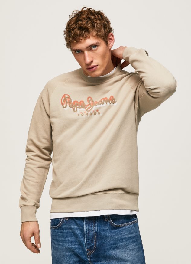 pulover cu imprimeu cu logo bărbați Pepe Jeans malţ 6Z0R46887
