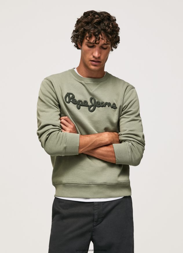 pulover din bumbac cu logo brodat bărbați Pepe Jeans turnare 6Z0R46874