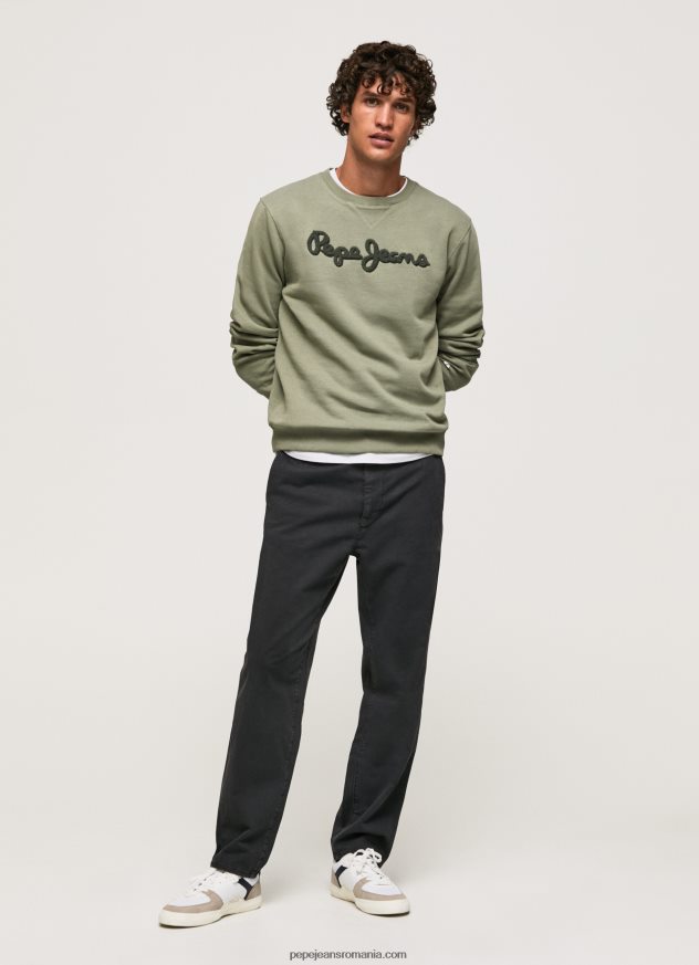 pulover din bumbac cu logo brodat bărbați Pepe Jeans turnare 6Z0R46874