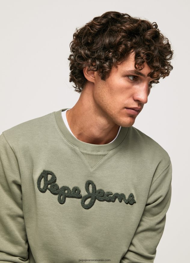 pulover din bumbac cu logo brodat bărbați Pepe Jeans turnare 6Z0R46874