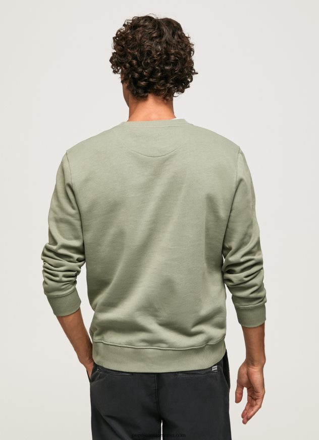 pulover din bumbac cu logo brodat bărbați Pepe Jeans turnare 6Z0R46874