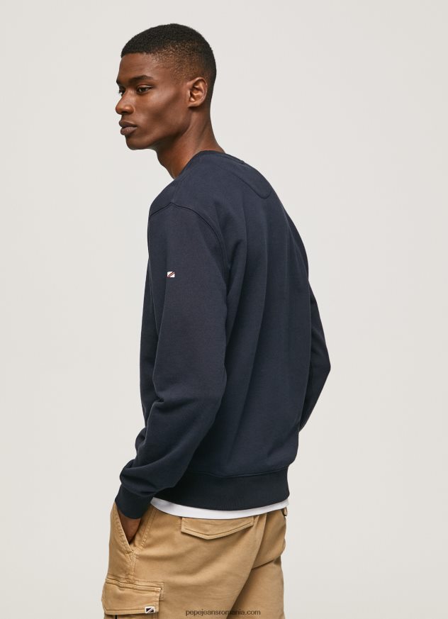 pulover din bumbac cu logo imprimat bărbați Pepe Jeans dulwich 6Z0R46884