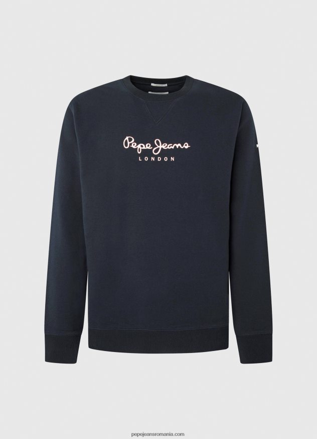 pulover din bumbac cu logo imprimat bărbați Pepe Jeans dulwich 6Z0R46884