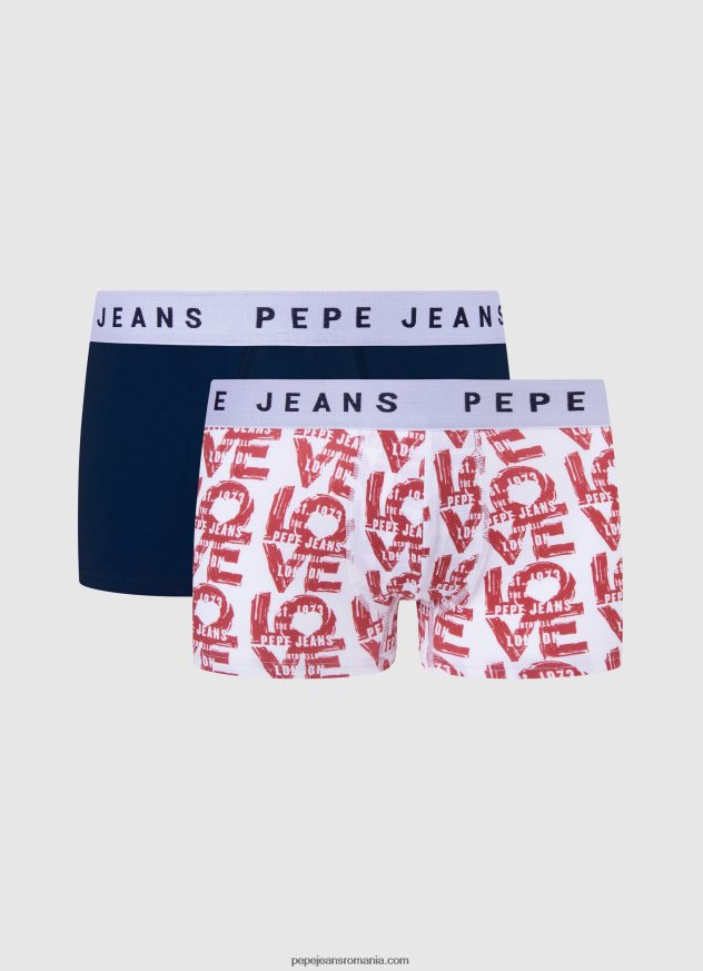Pachet 2 slip din bumbac elastic bărbați Pepe Jeans negru 6Z0R461152