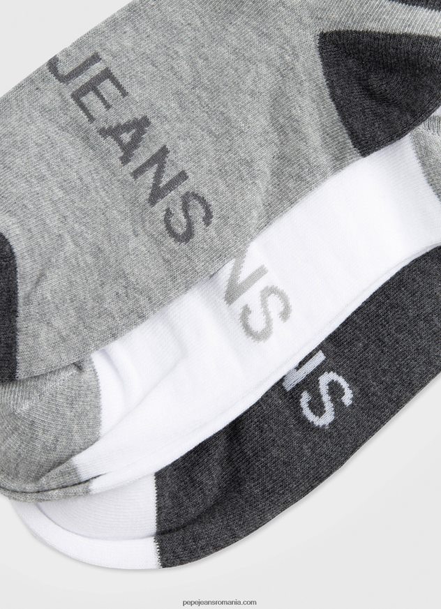 Pachet de 3 șosete la gleznă bărbați Pepe Jeans multi 6Z0R461145