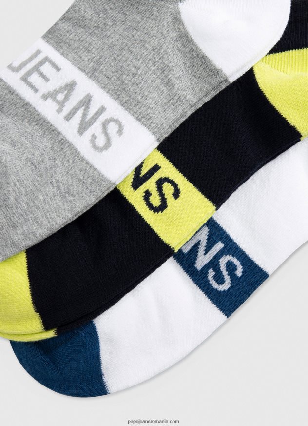 Pachet de 3 șosete la gleznă bărbați Pepe Jeans multi 6Z0R461150