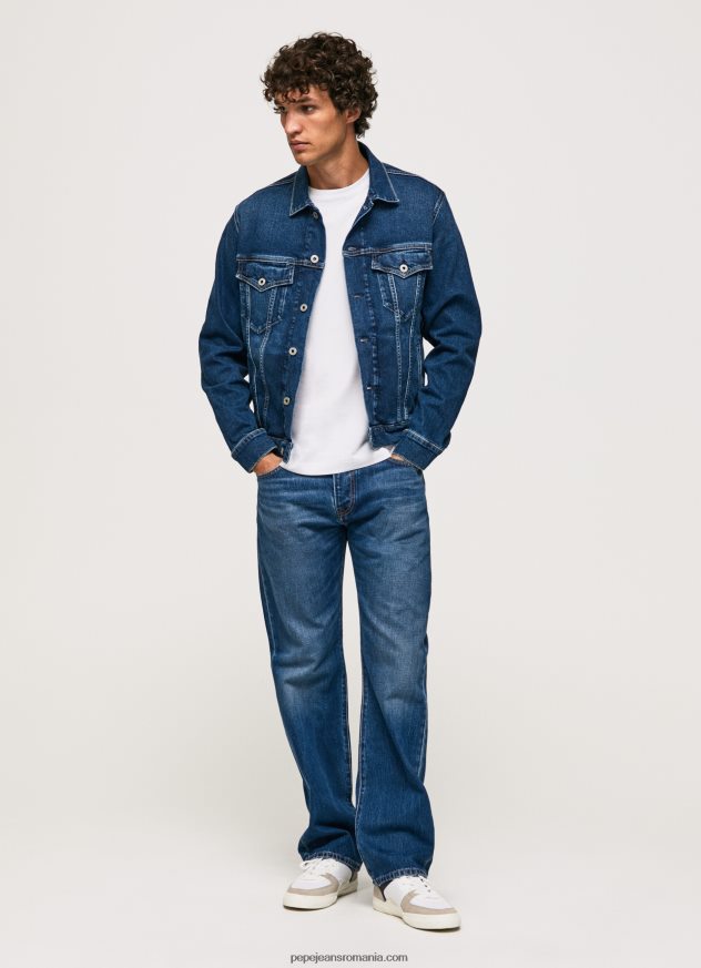jachetă de denim cu potrivire obișnuită bărbați Pepe Jeans denim 6Z0R46823