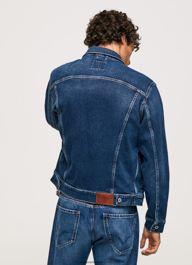 jachetă de denim cu potrivire obișnuită bărbați Pepe Jeans denim 6Z0R46823