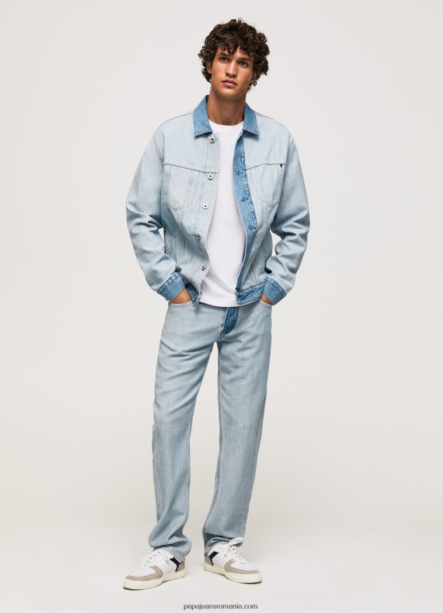jachetă din denim pe dos bărbați Pepe Jeans denim 6Z0R46848