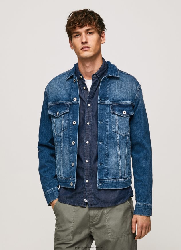jachetă din denim pinner cu ajustare regulată bărbați Pepe Jeans denim 6Z0R46831