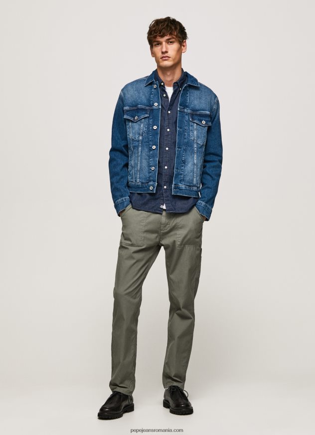 jachetă din denim pinner cu ajustare regulată bărbați Pepe Jeans denim 6Z0R46831