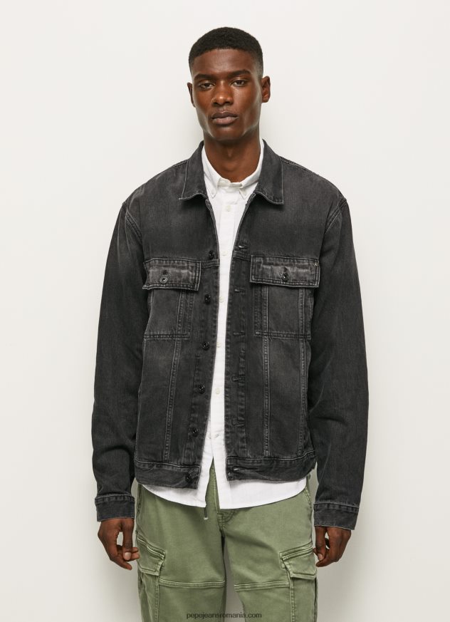 jachetă din denim supradimensionată bărbați Pepe Jeans denim 6Z0R46833