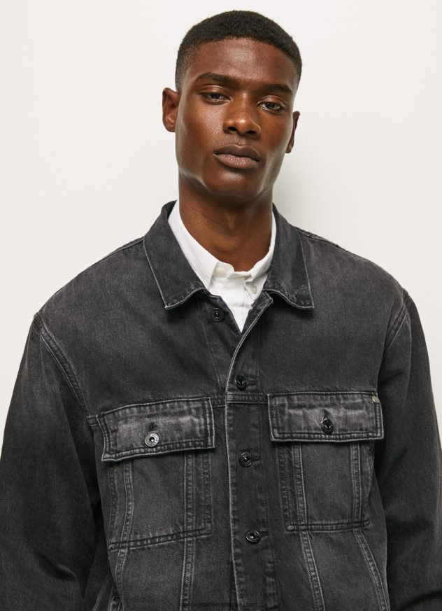 jachetă din denim supradimensionată bărbați Pepe Jeans denim 6Z0R46833