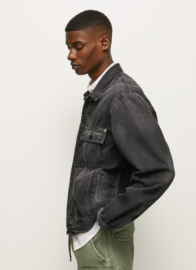 jachetă din denim supradimensionată bărbați Pepe Jeans denim 6Z0R46833