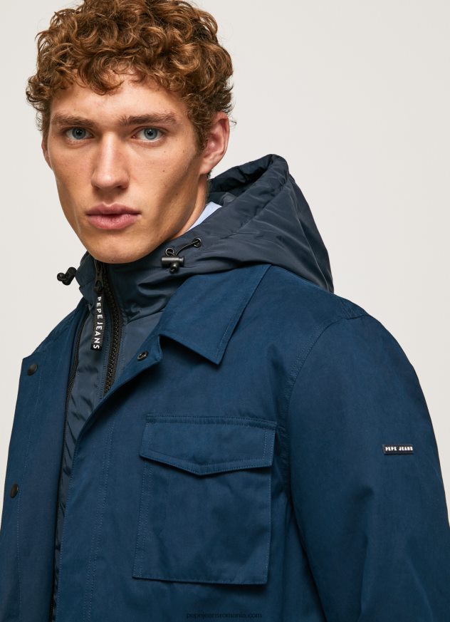 parka scurta cu baveta detasabila bărbați Pepe Jeans dulwich 6Z0R46832