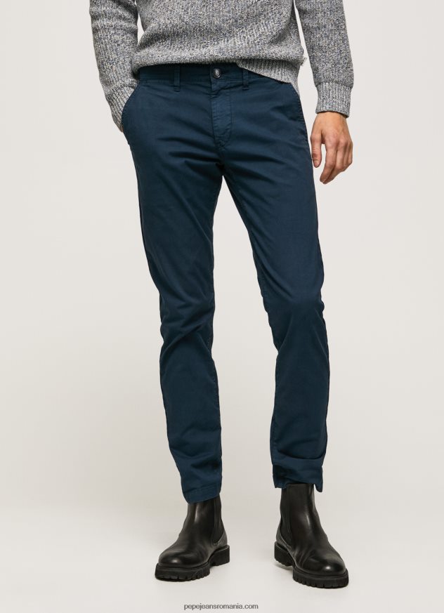 pantaloni chino charly slim fit bărbați Pepe Jeans dulwich 6Z0R461104