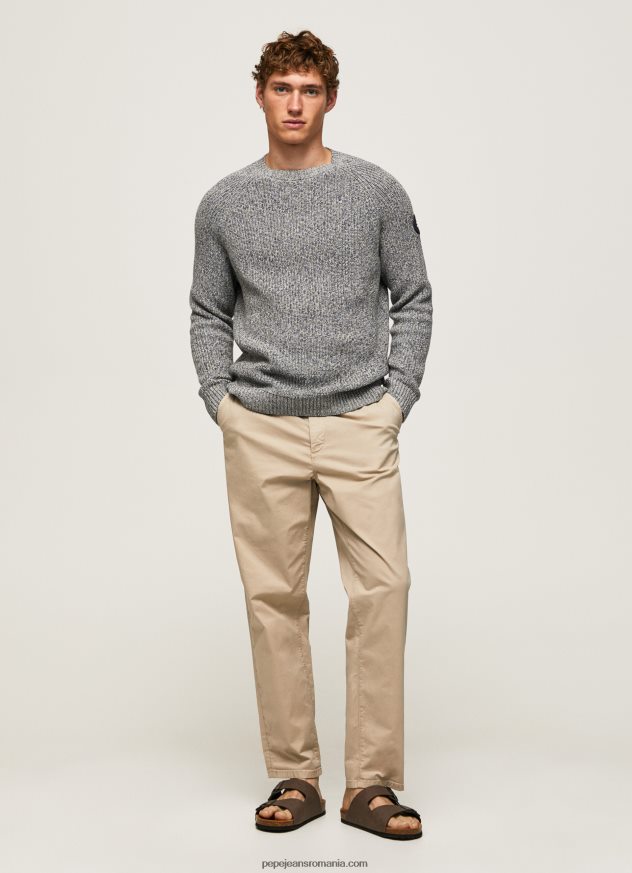 pantaloni chino obișnuiți de grapă bărbați Pepe Jeans malţ 6Z0R461100