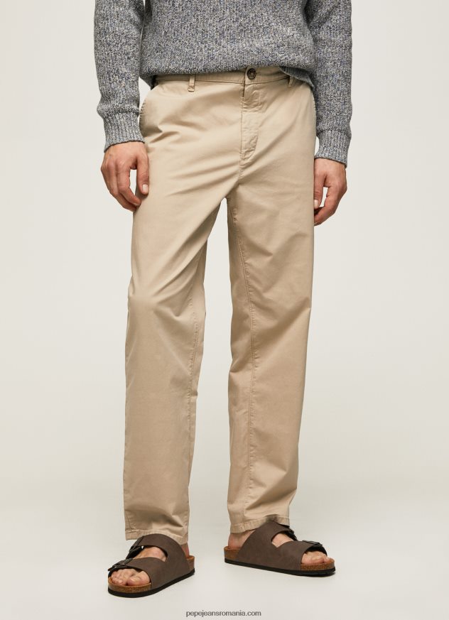 pantaloni chino obișnuiți de grapă bărbați Pepe Jeans malţ 6Z0R461100