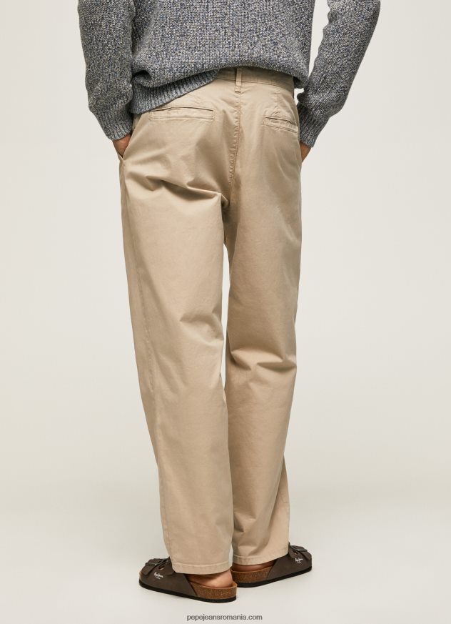 pantaloni chino obișnuiți de grapă bărbați Pepe Jeans malţ 6Z0R461100