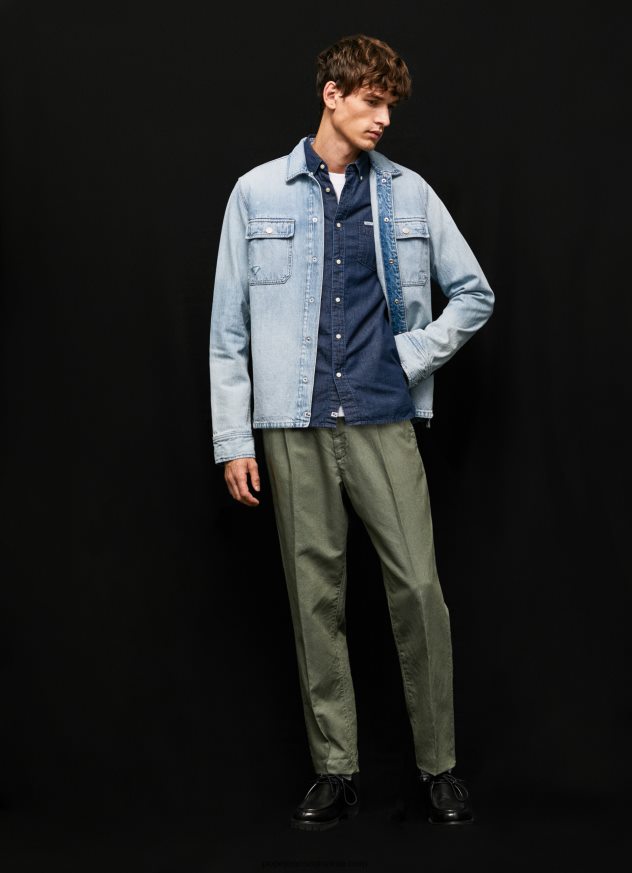 pantaloni chino relaxed fit bărbați Pepe Jeans turnare 6Z0R461108