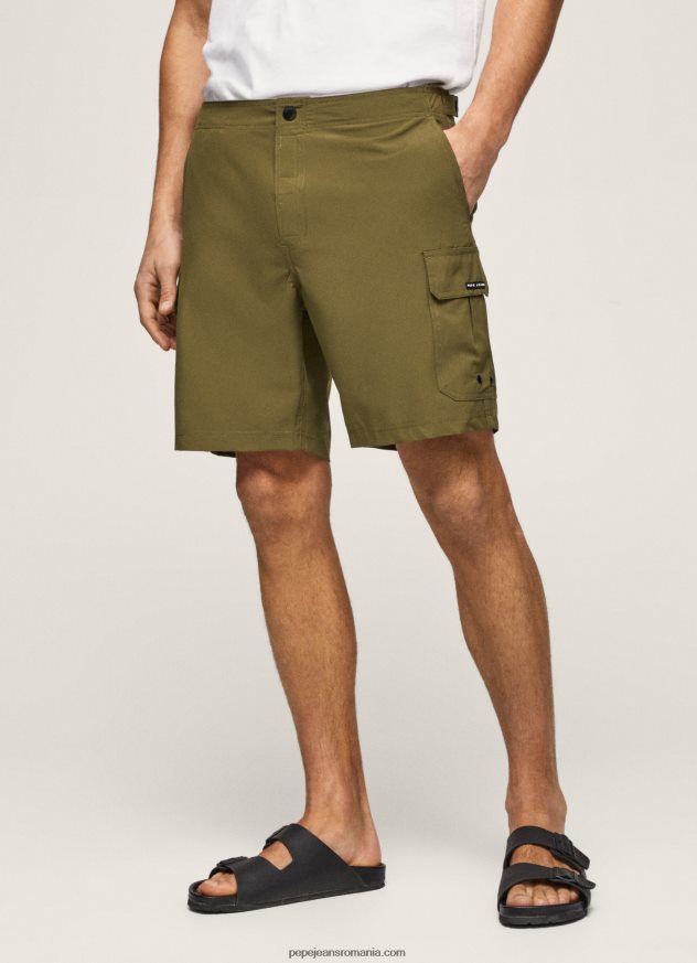 pantaloni scurți de baie fergus cargo bărbați Pepe Jeans harvard kaki 6Z0R461141