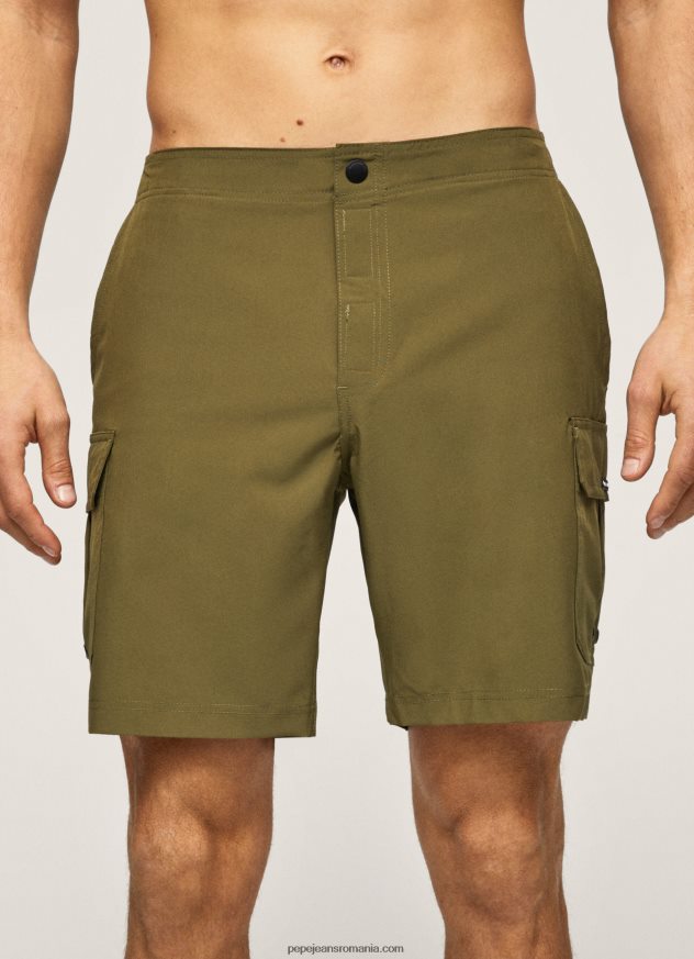 pantaloni scurți de baie fergus cargo bărbați Pepe Jeans harvard kaki 6Z0R461141