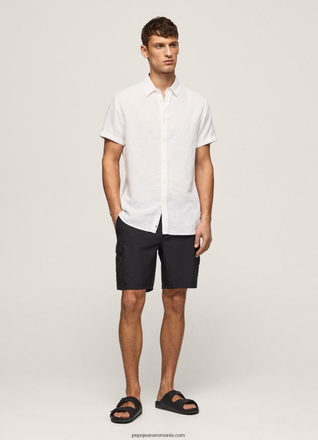 pantaloni scurți de baie fergus cargo bărbați Pepe Jeans negru 6Z0R461142