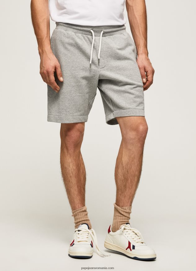 pantaloni scurti sport Edward bărbați Pepe Jeans marnă cenușie 6Z0R461140
