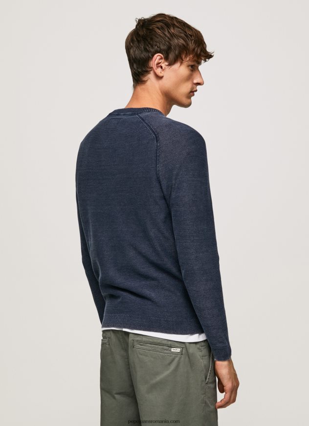 alege tricoul cu guler rotunjit bărbați Pepe Jeans indigo 6Z0R46858