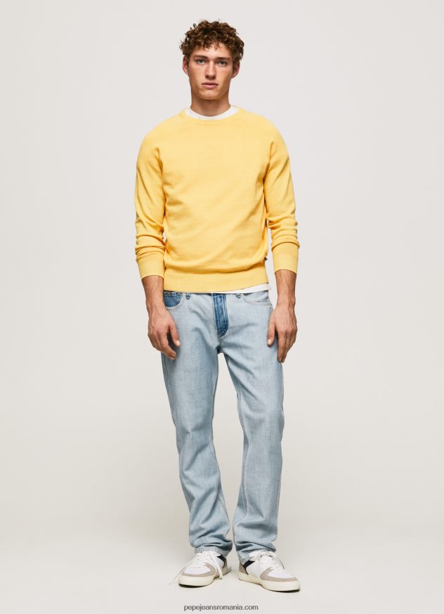 jerseu de bumbac cu guler rotund bărbați Pepe Jeans strălucire 6Z0R46862